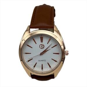 3T Quartz Analog Wristwatch in Brown/Gold